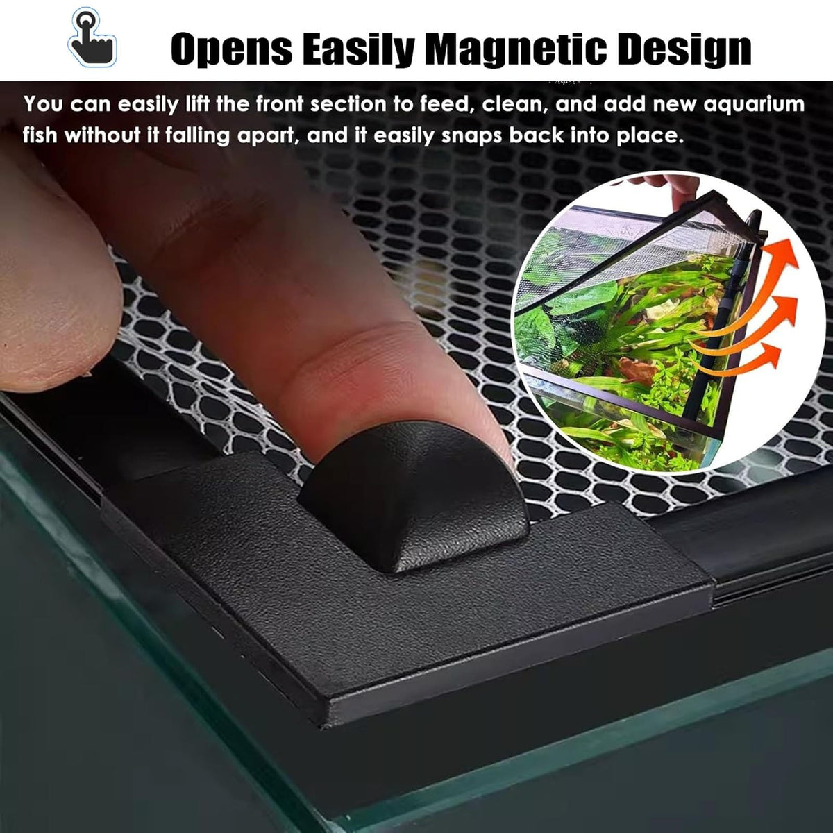 Magnetic Fish Tank Lid Cuttable Aquarium Top Cover U286184