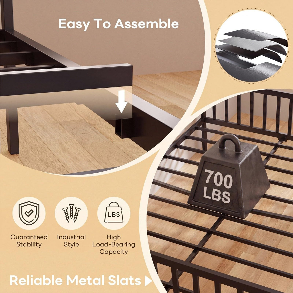 Black Daybed with Trundle C307