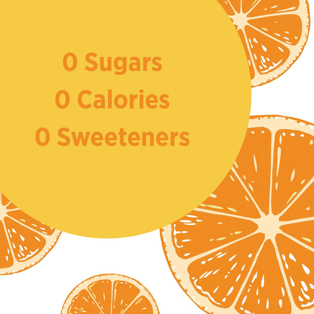 Sparkling Water Orange 16.9 oz Bottles Pack of 8 A32064