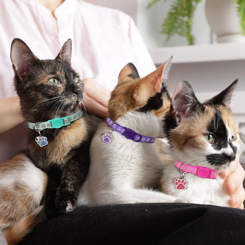 Breakaway Cat Collars with Bells 4PCS X28127