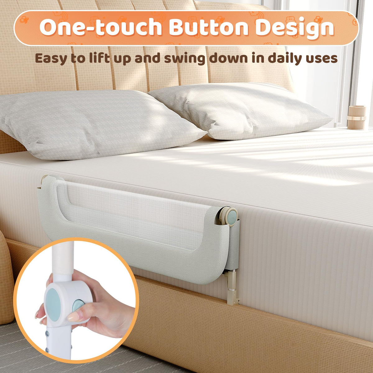 Foldable Safety Bed Rail I750