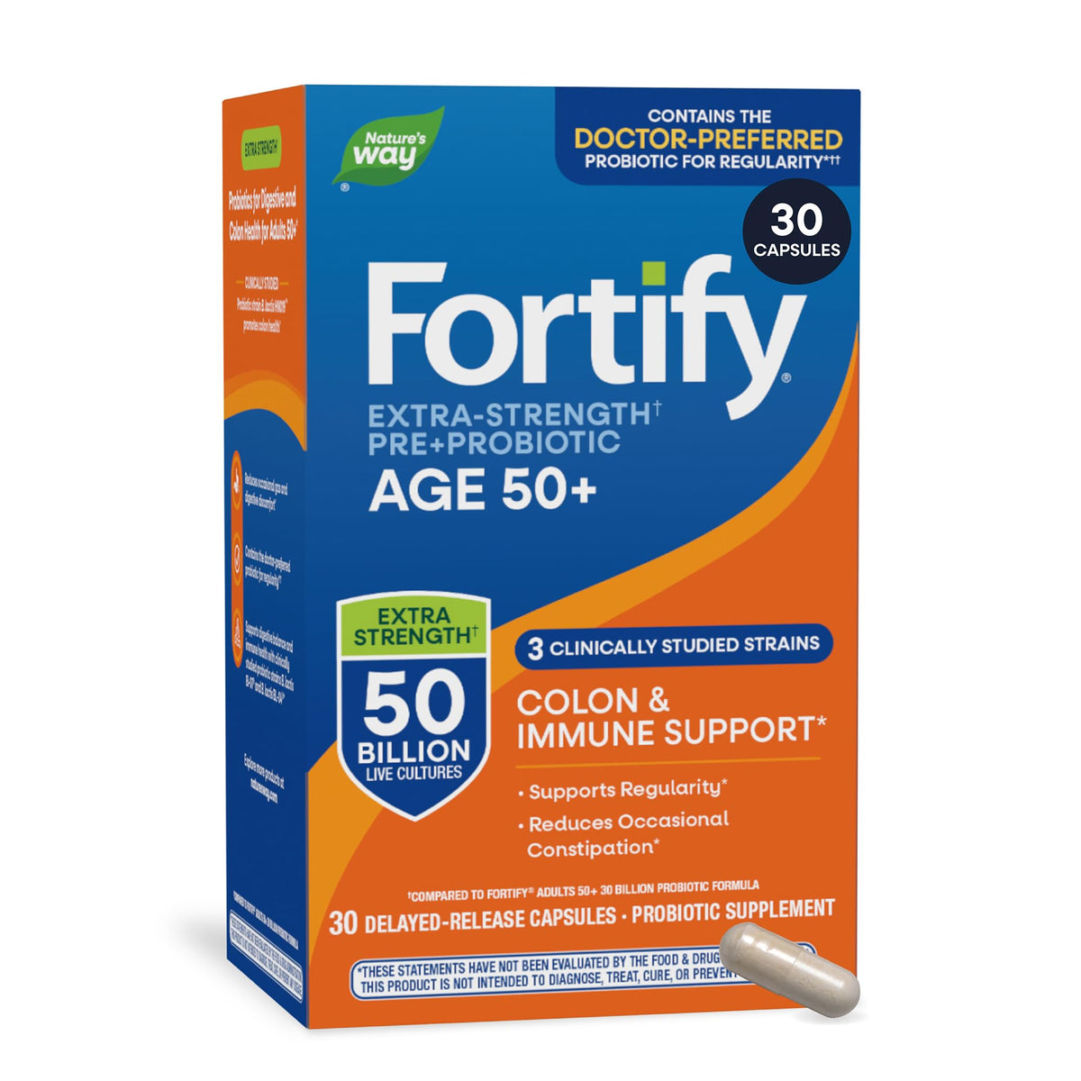 Probiotic 50 Billion Live Cultures 30 Capsules P404