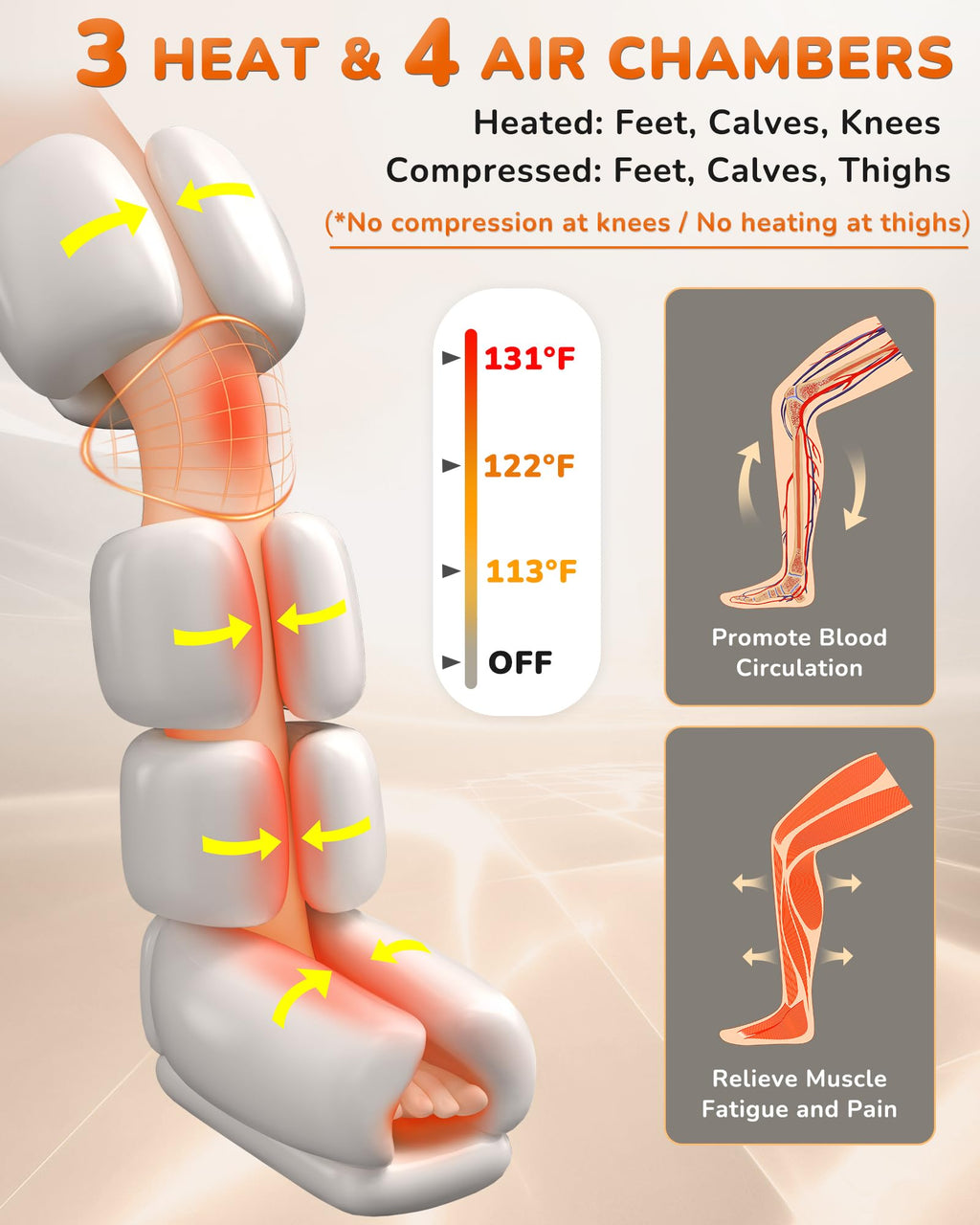 Leg Compression Massager with Heat G53993