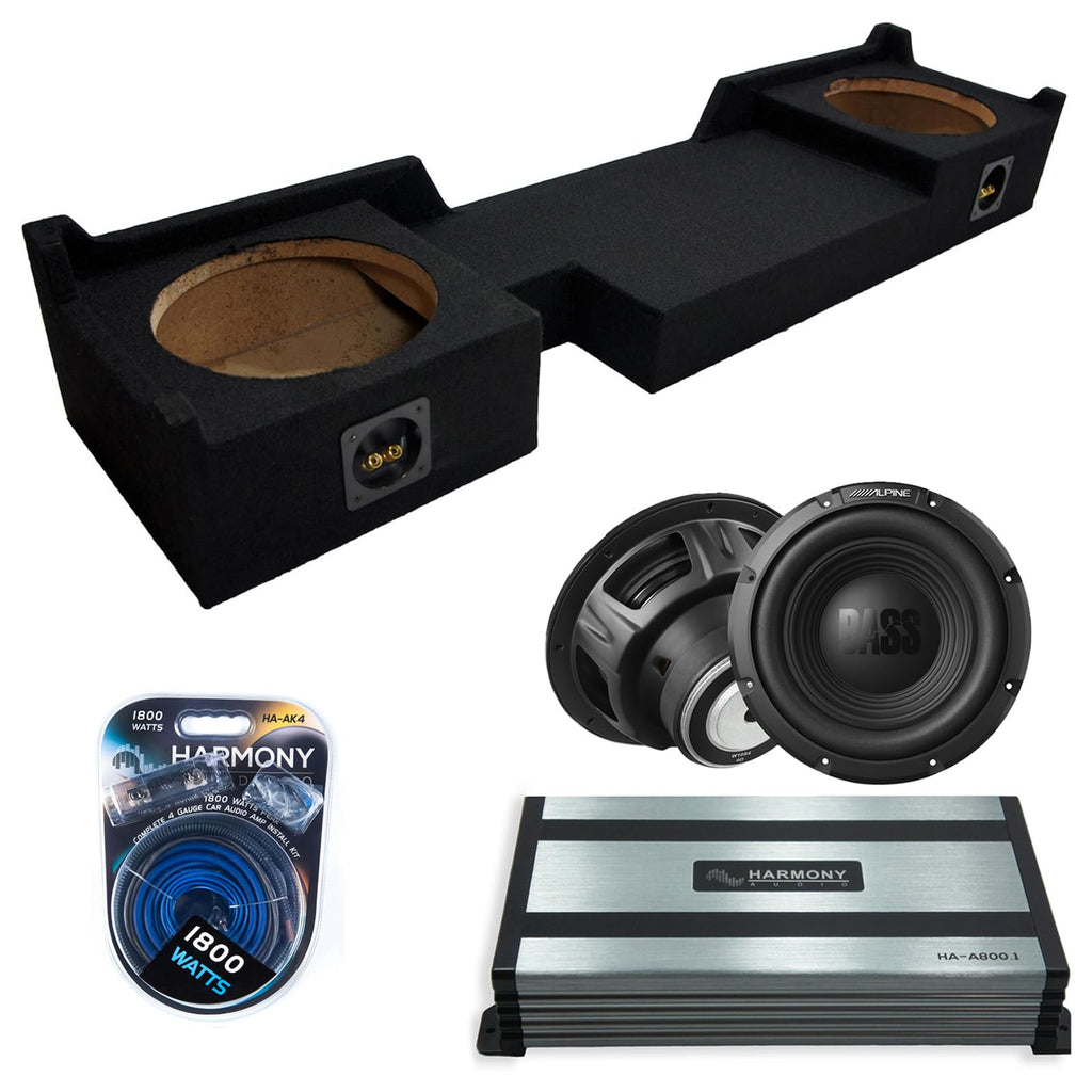Dual 10 Loaded Sub Box with Amp E230