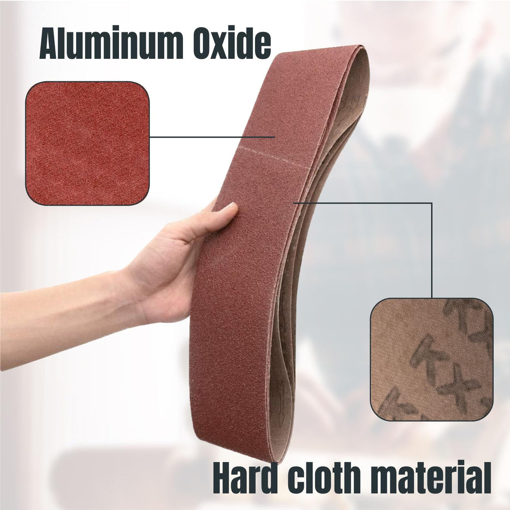 4x36 Inch 80 Grit Aluminum Oxide Sanding Belts C6821