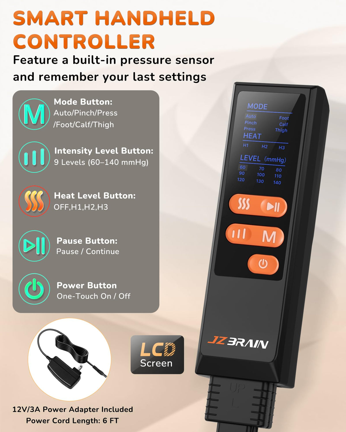 Leg Compression Massager with Heat G53993