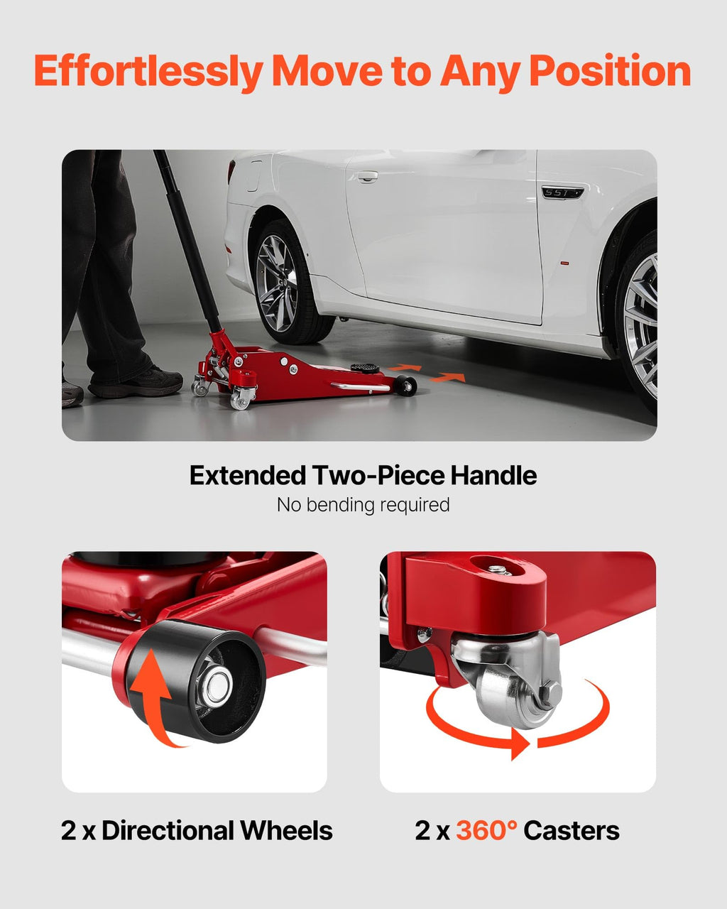 3 Ton Aluminum and Steel Low Profile Floor Jack R6984