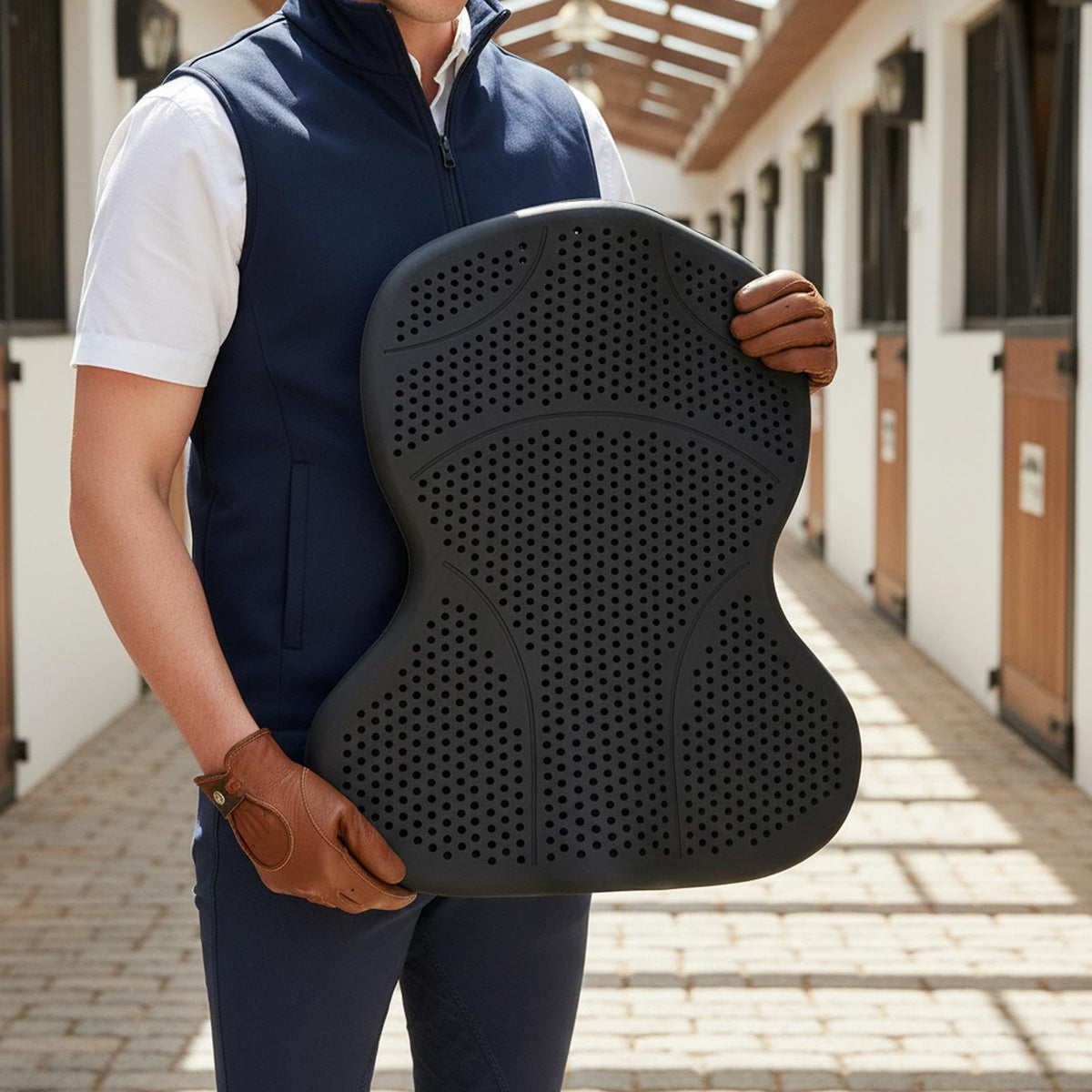 Silicone Gel Non Slip Washable Saddle Pad R408735