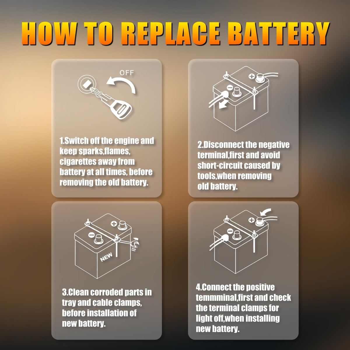 12.8V 60Ah 1100CCA Lithium Automotive Battery B475804