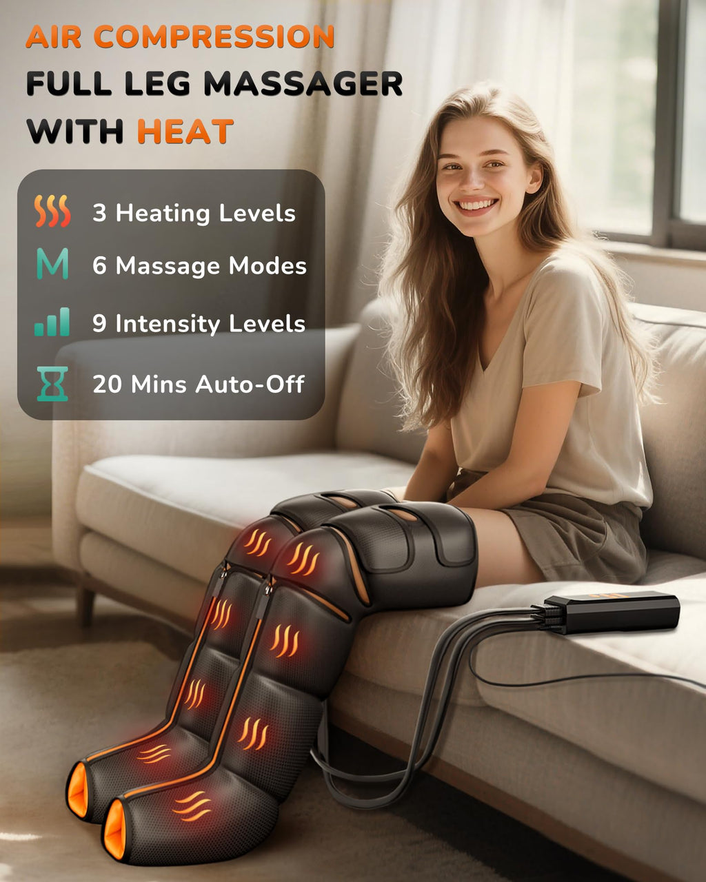 Leg Compression Massager with Heat G53993