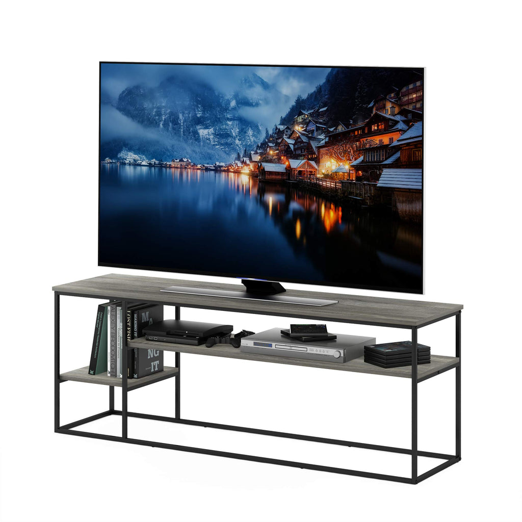 3-Tier Grey Oak TV Stand up to 65 Inch Y85791
