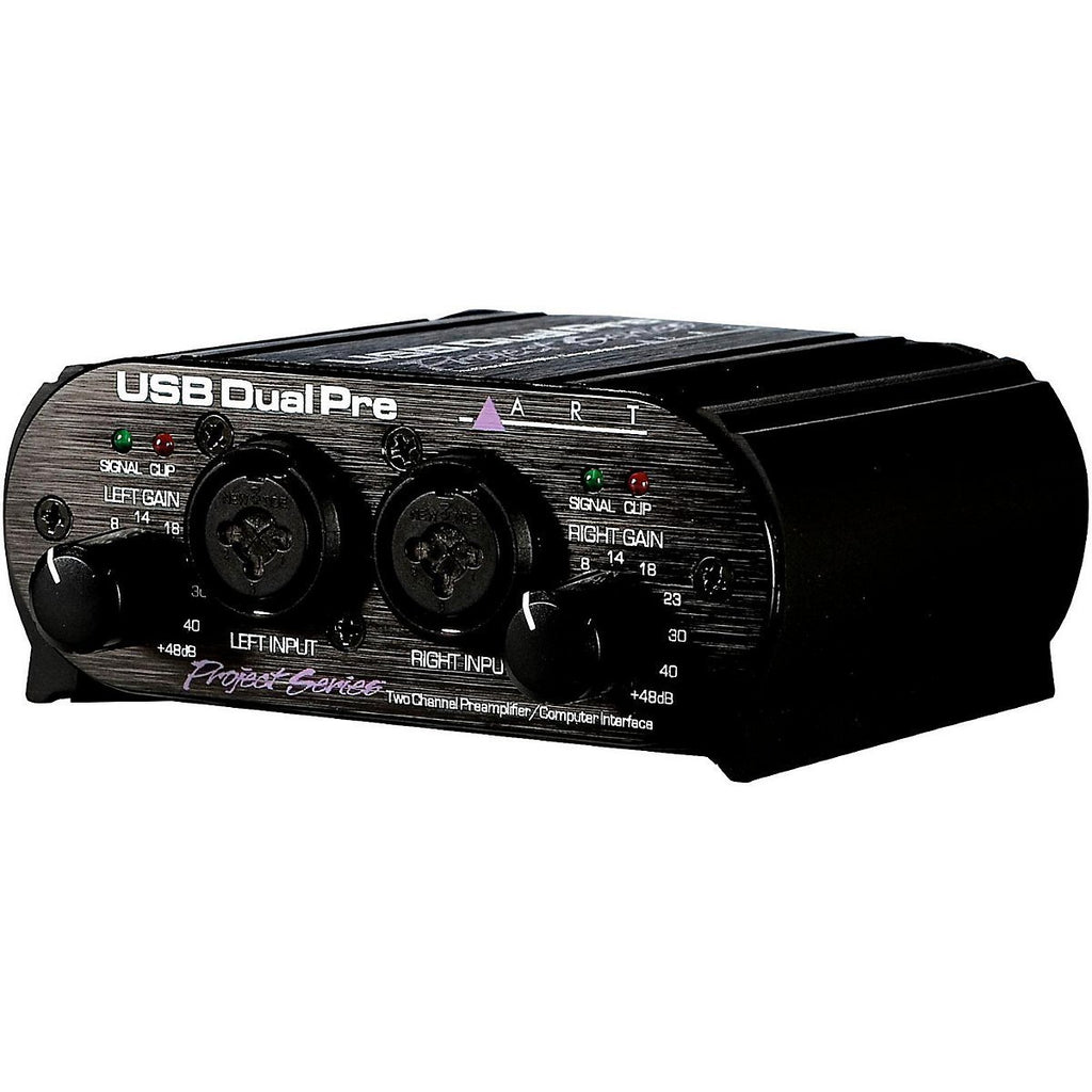 USB Dual Pre Two Channel Preamplifier/Computer Interface, Black A740
