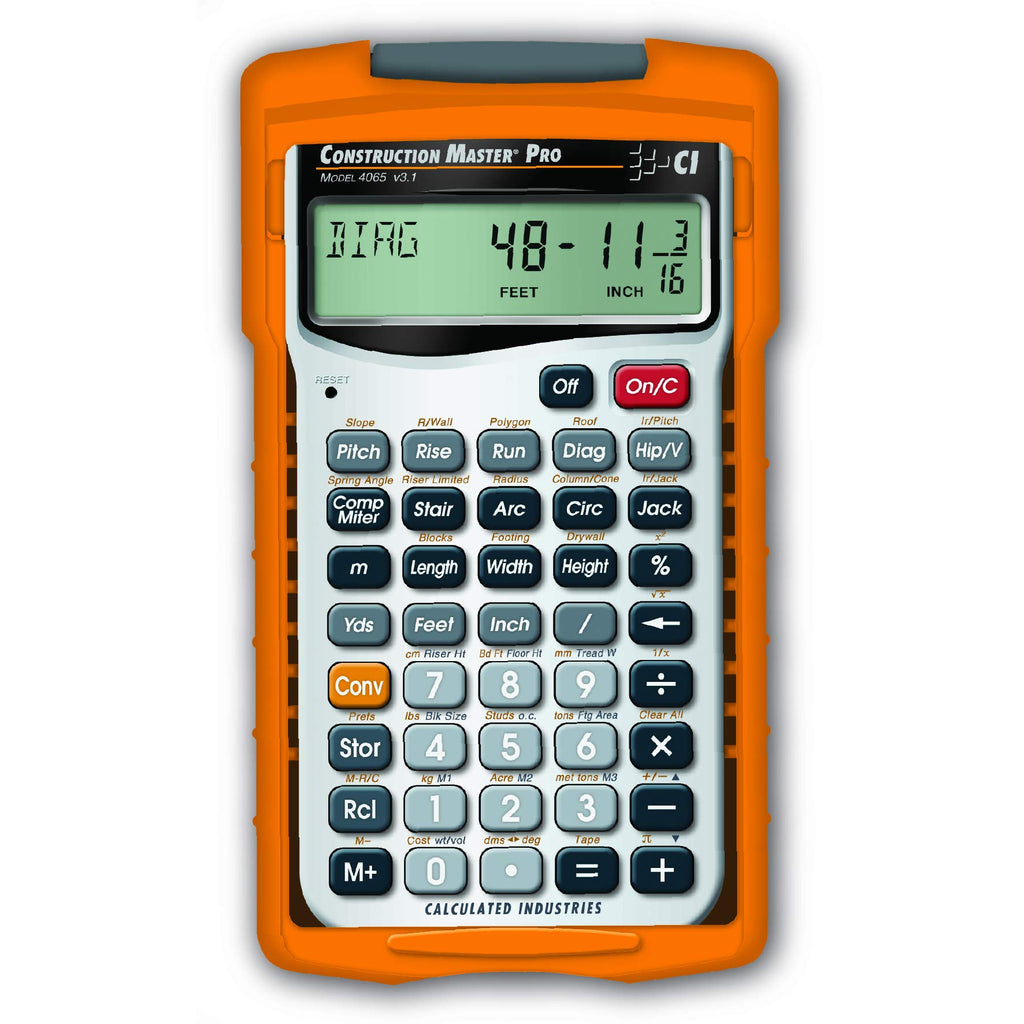 Construction Calculator + Architect Triangular Scale R8010