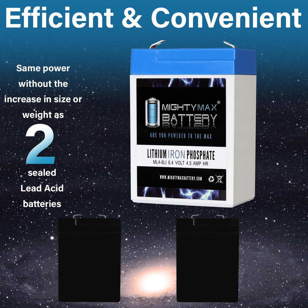 6V 4.5AH Lithium Replacement Battery W851