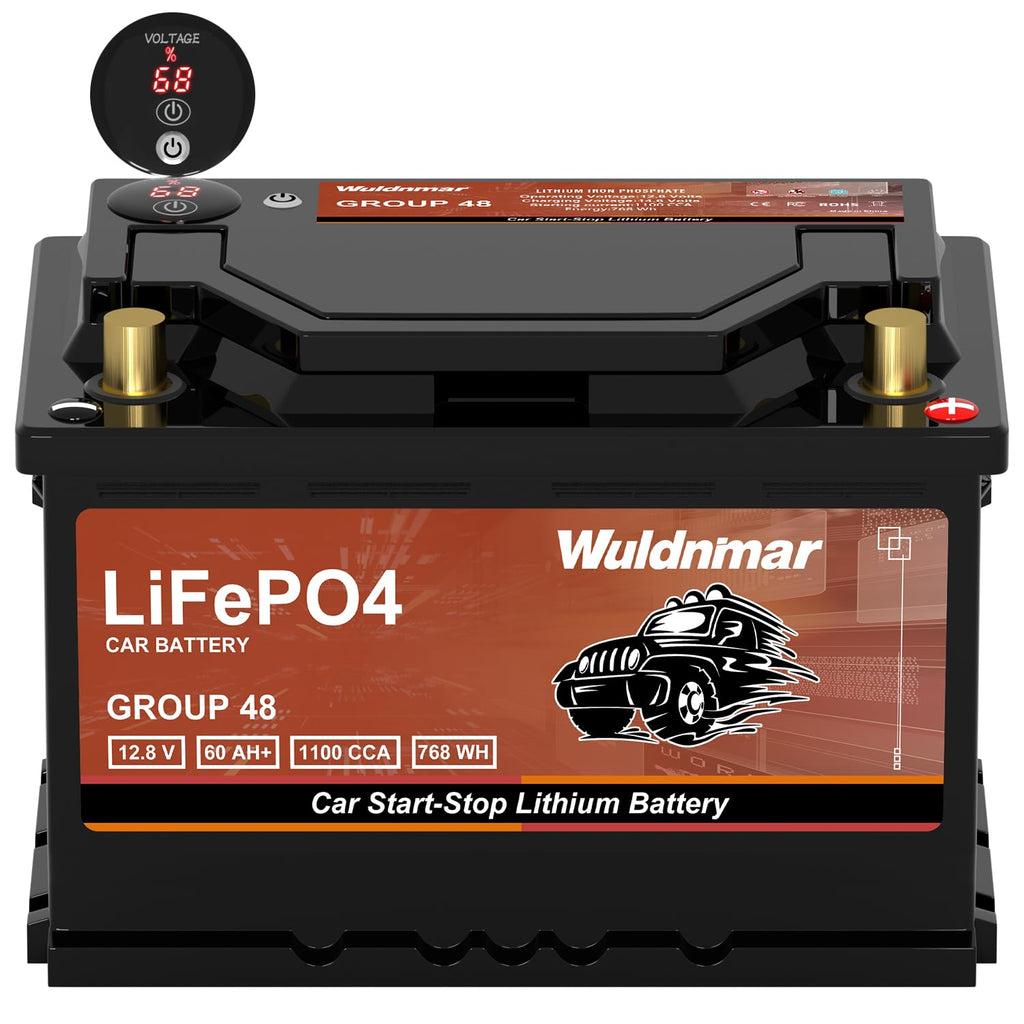 12.8V 60Ah 1100CCA Lithium Automotive Battery B475804