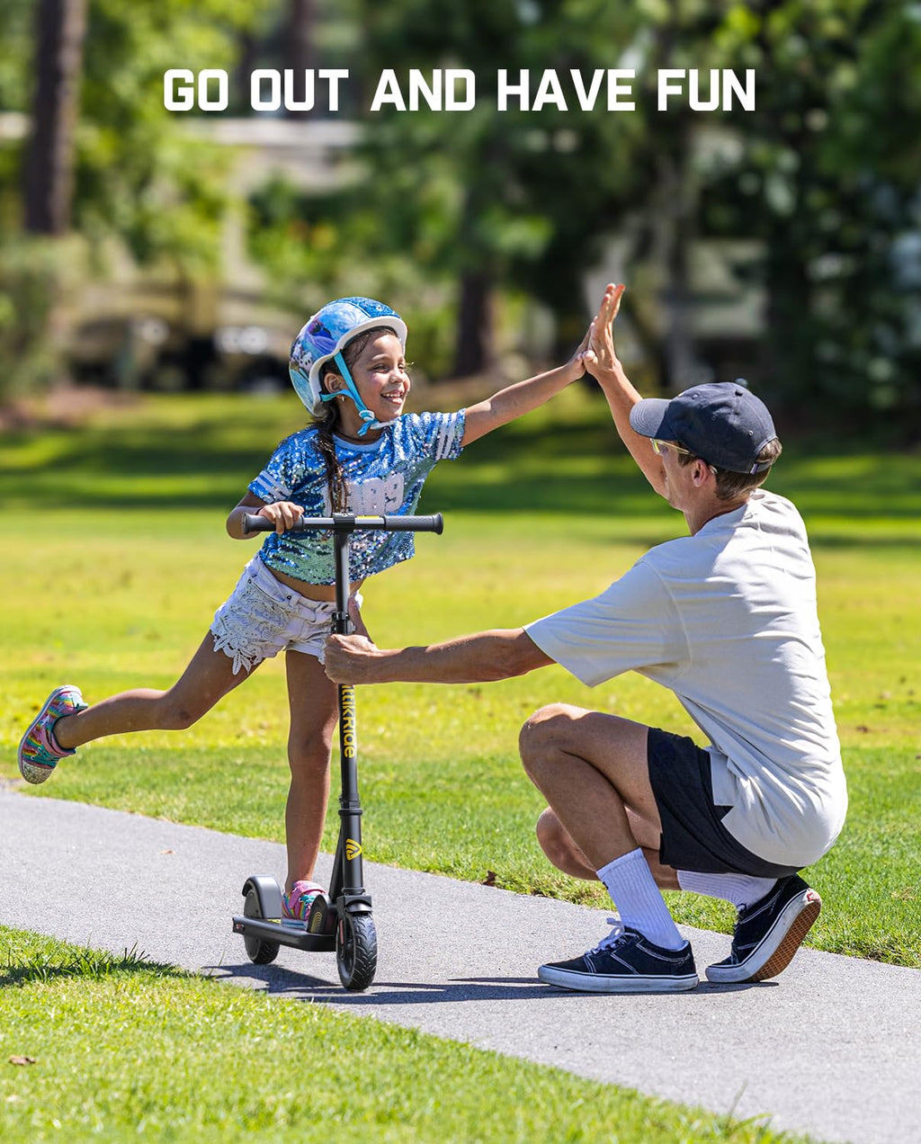Kids Electric Scooter Foldable 3 Adjustable Heights T180