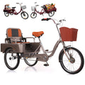 20 Inch 3-Wheel Electric Tricycle with Front Basket & Cargo Carrier E457637