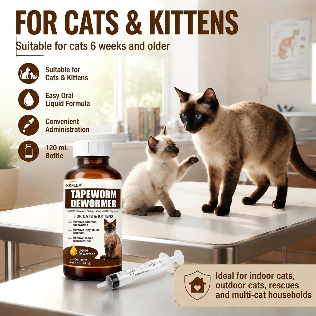 Liquid Cat Dewormer 120ml A226309