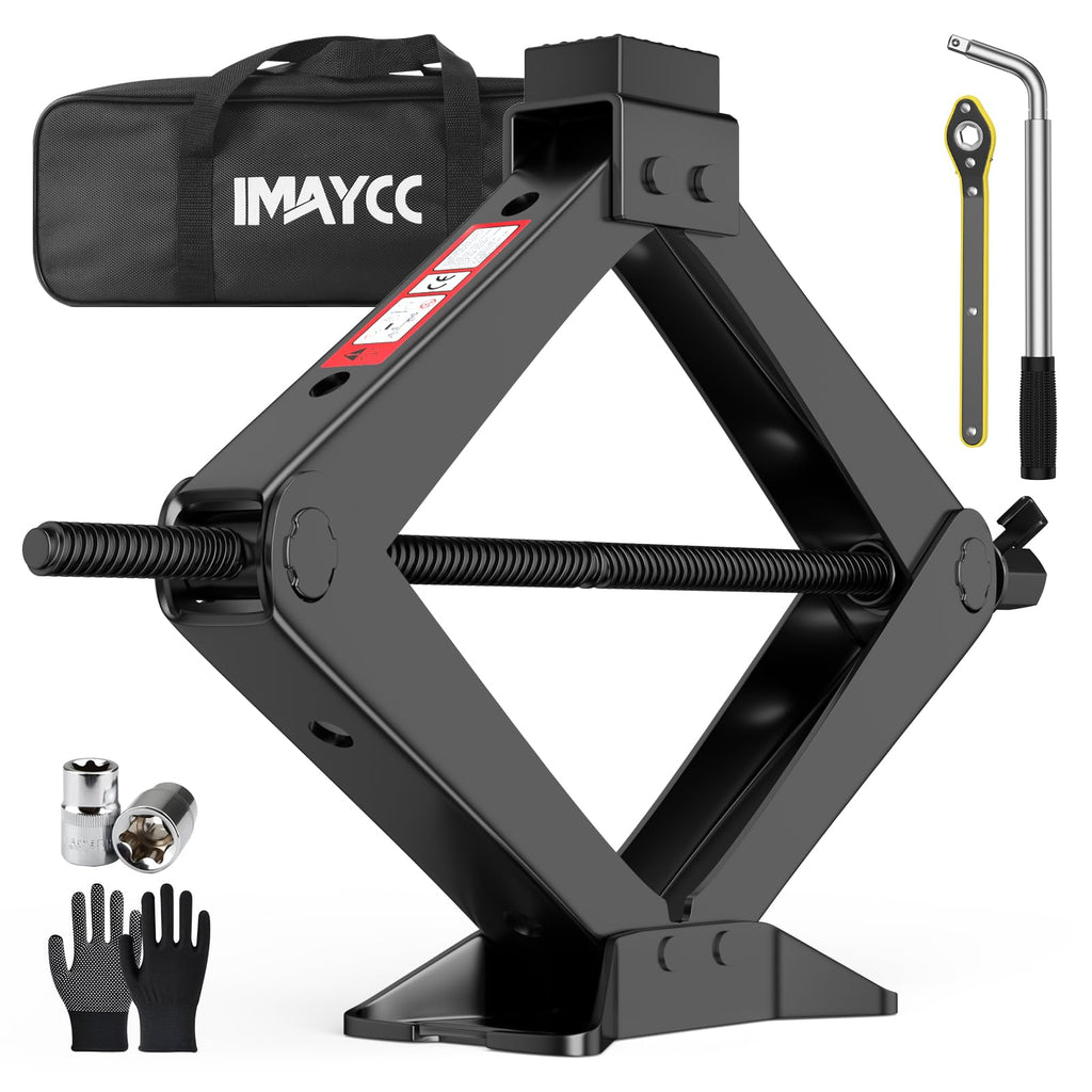3 Ton Portable Scissor Jack with Lug Wrench L30359