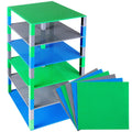 10 x 10 in 6 Baseplates with 50 Stackers Building Toy Blocks K50187