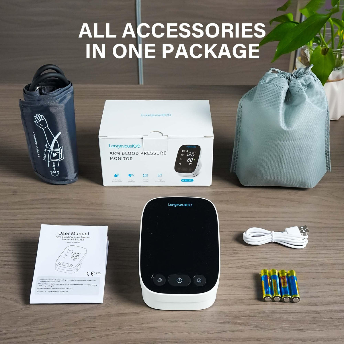 Automatic Upper Arm Blood Pressure Monitor with Large Cuff R3654