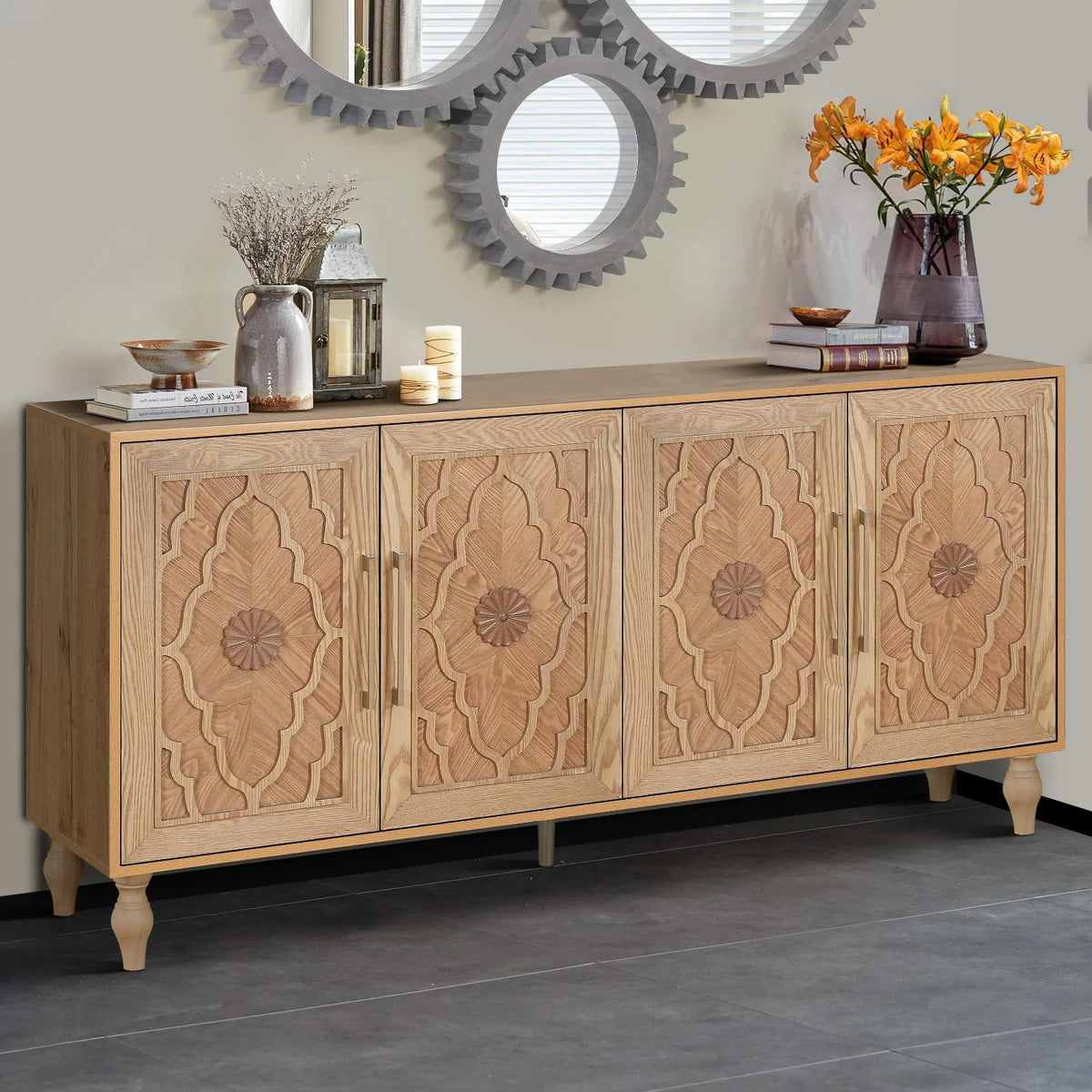 Wooden Accent Storage Cabinet K2438