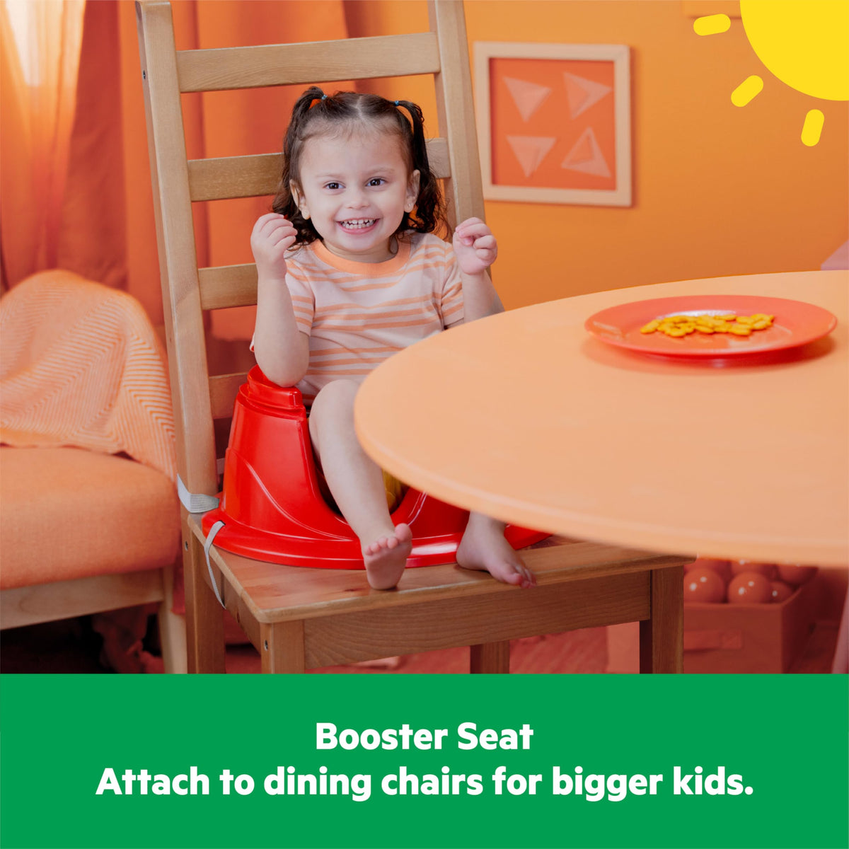 3-in-1 Baby Activity Seat with Toys, Snacking Tray, Booster Seat H6151