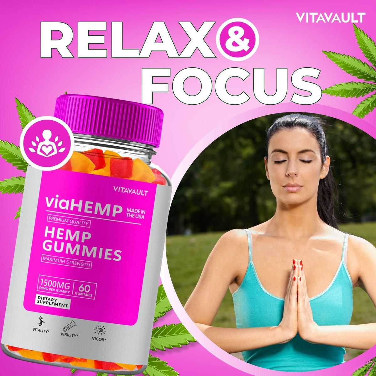 Hemp Gummies 60 Gummies V990