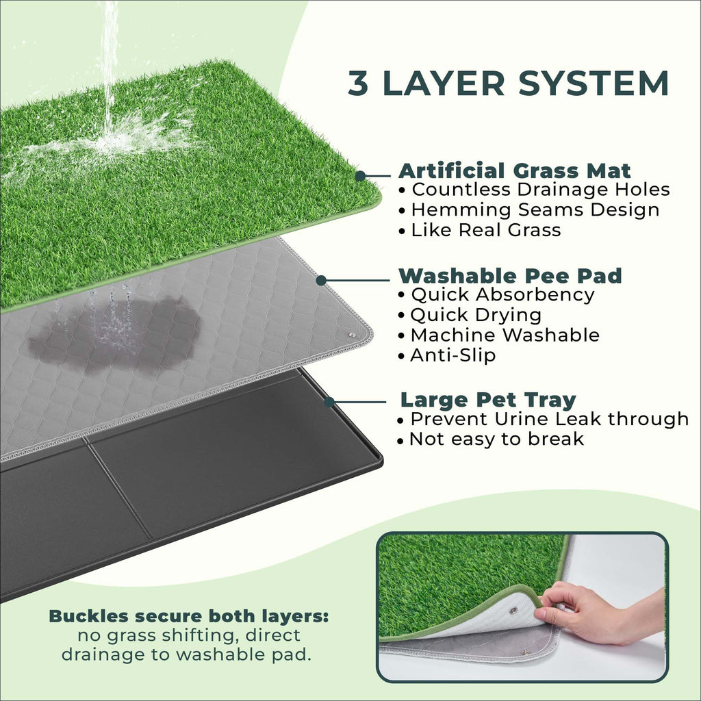 Dog Grass Pad with Tray 34.2"x24" Z94772