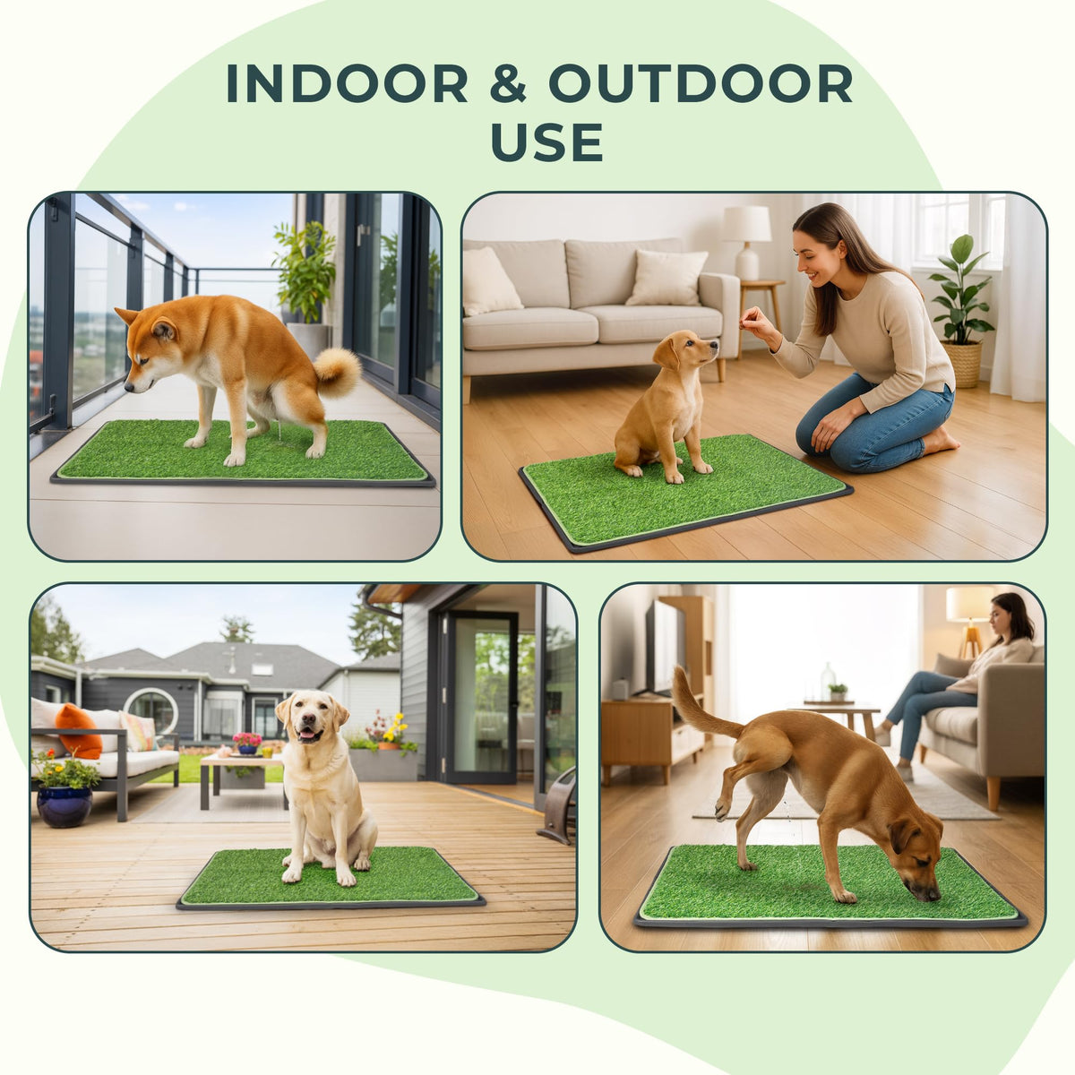 Dog Grass Pad with Tray 34.2"x24" Z94772