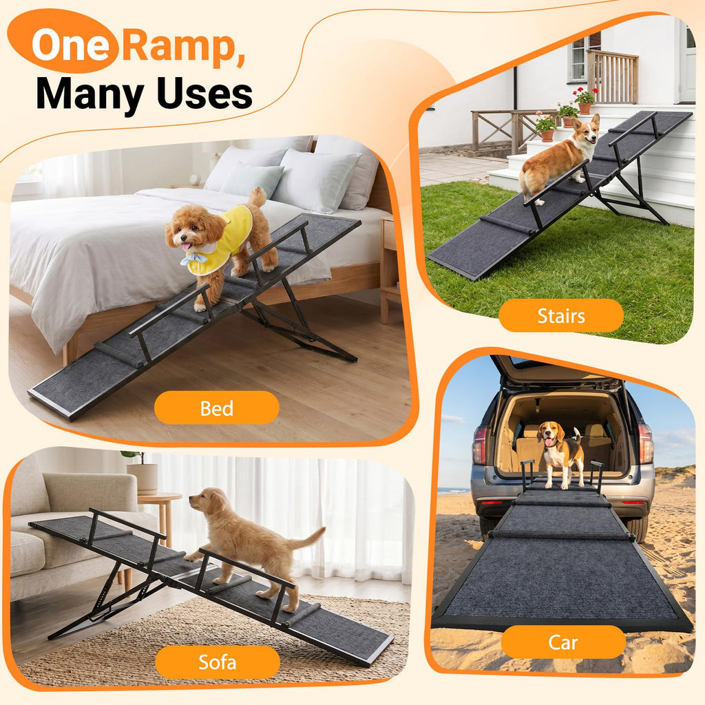 63" Foldable Metal Dog Ramp O699699