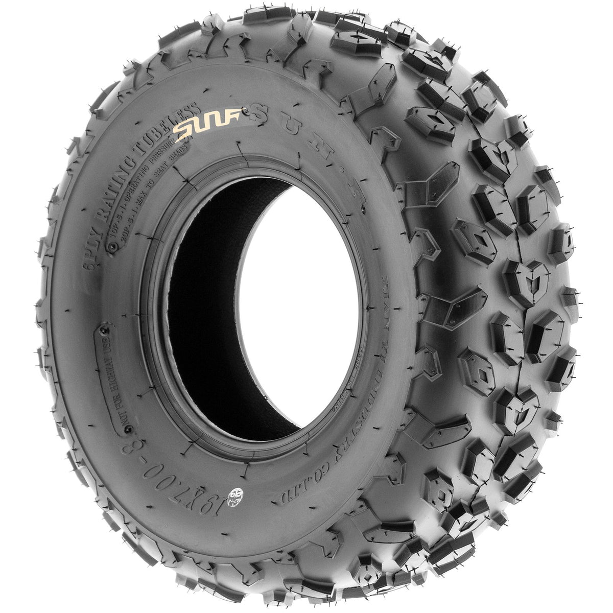 19x7-8 Knobby ATV & Go Kart Tires, Tubeless Pair of 2 O557875