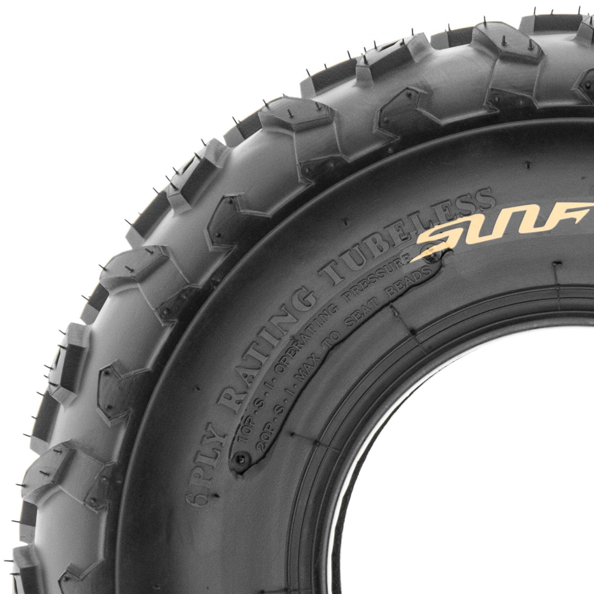 19x7-8 Knobby ATV & Go Kart Tires, Tubeless Pair of 2 O557875