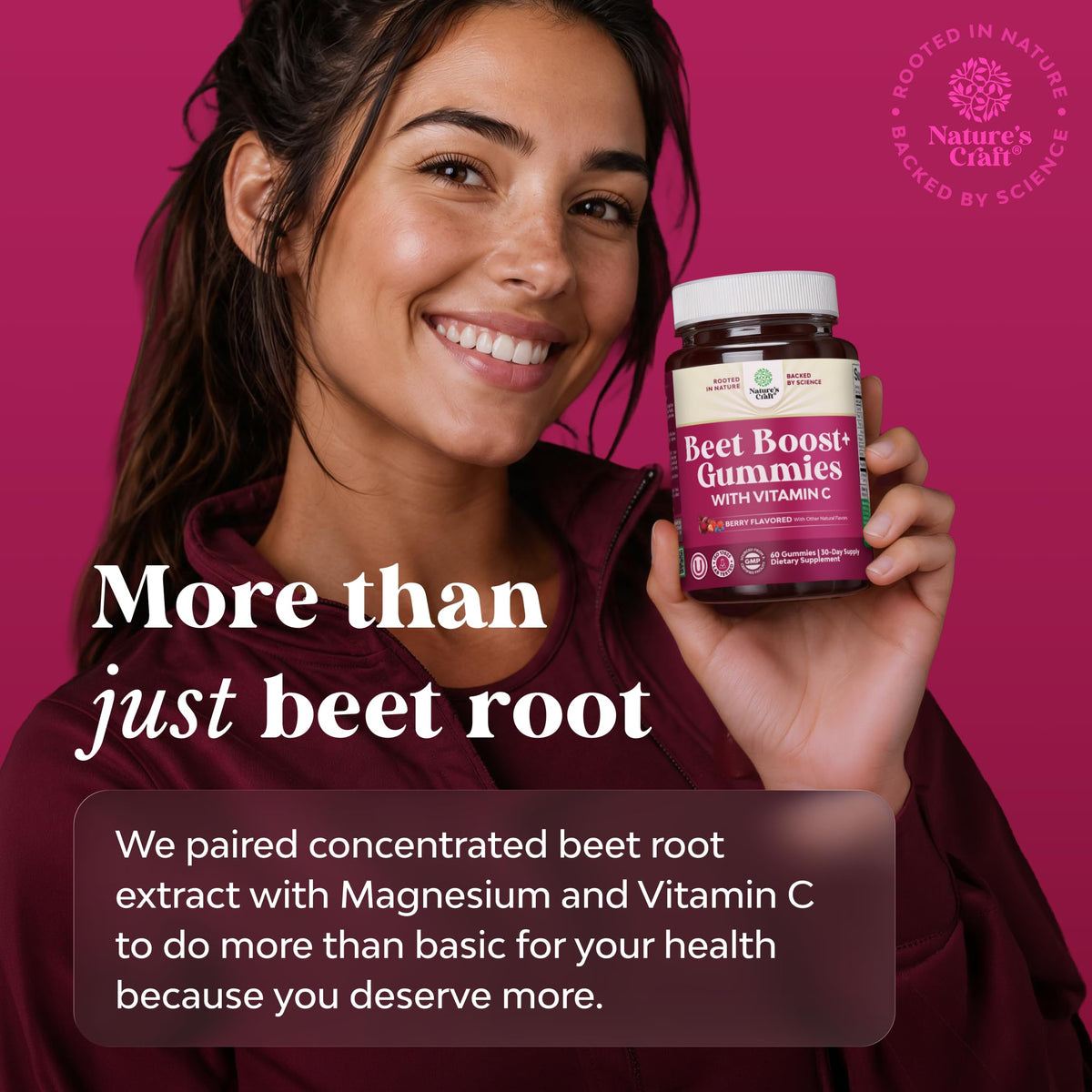 Beet Root Gummies with Vitamin C 60 Ct Z55846