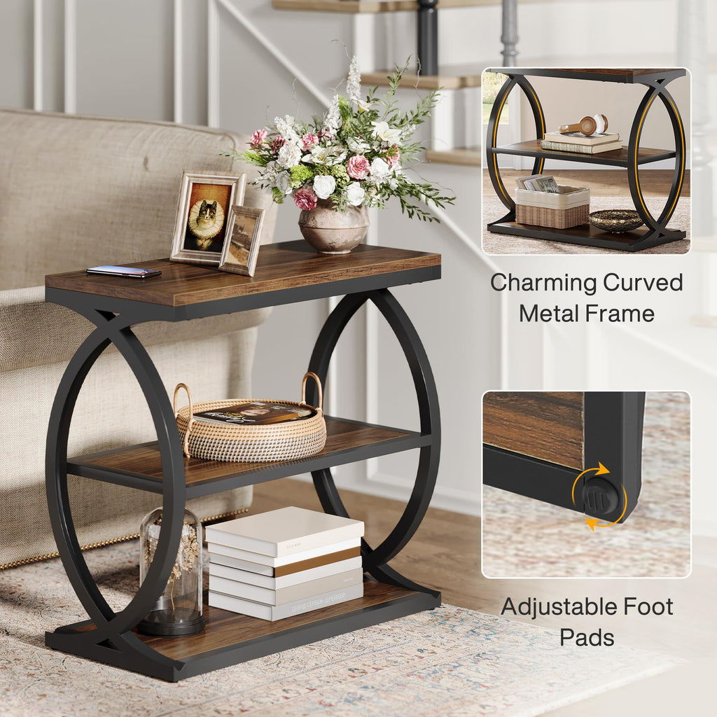 3-Tier Narrow End Table C298