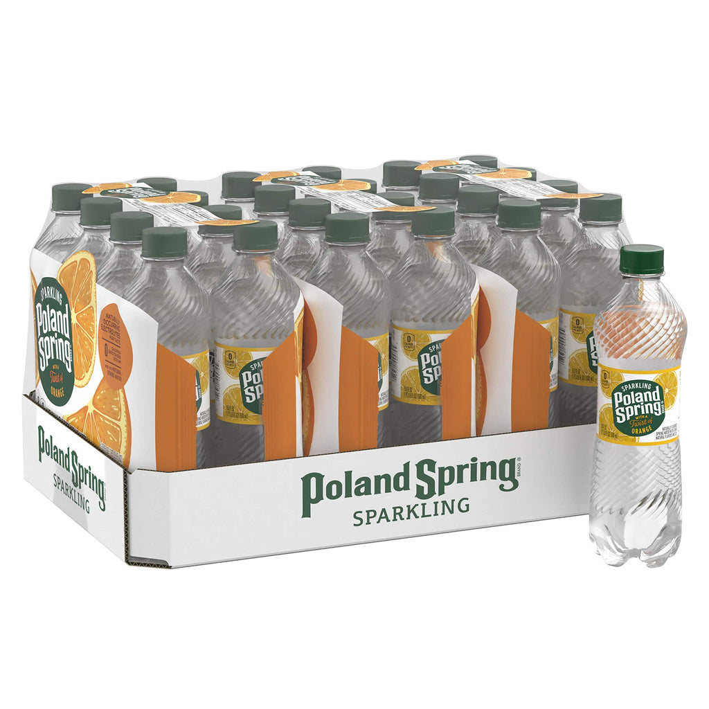Sparkling Water Orange 16.9 oz Bottles Pack of 8 A32064