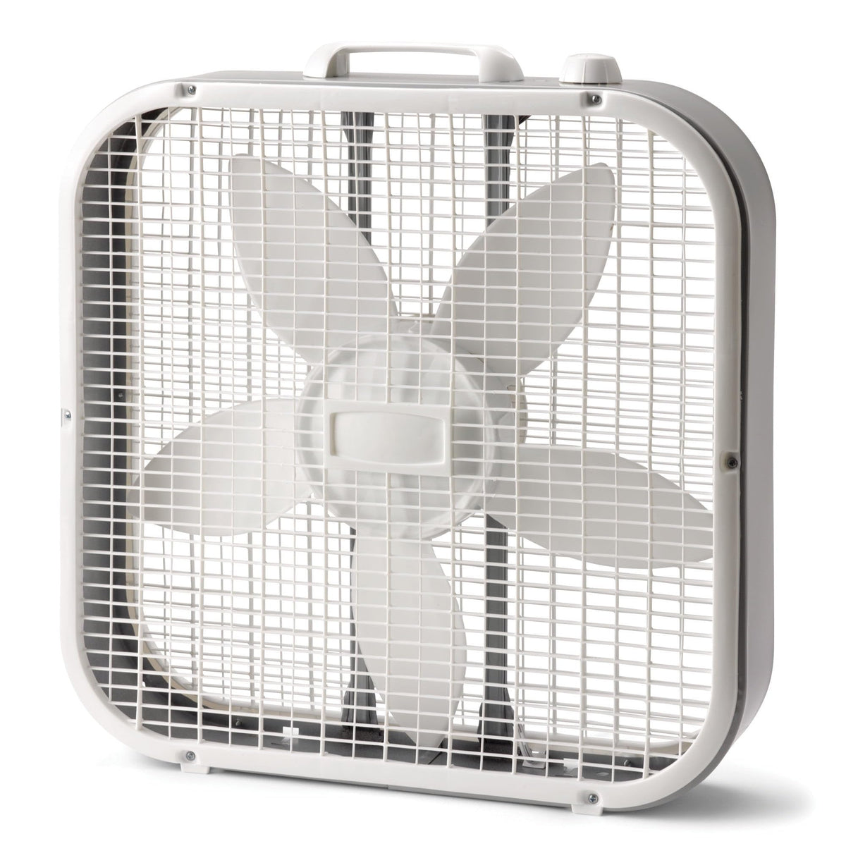 20" Classic Box Fan with Weather-Resistant Motor, 3 Speeds, 22.5" H (White) X249