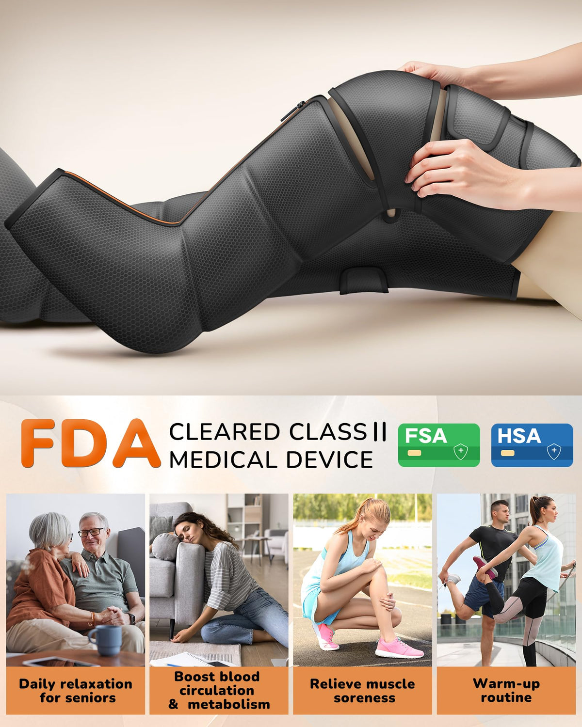 Leg Compression Massager with Heat G53993