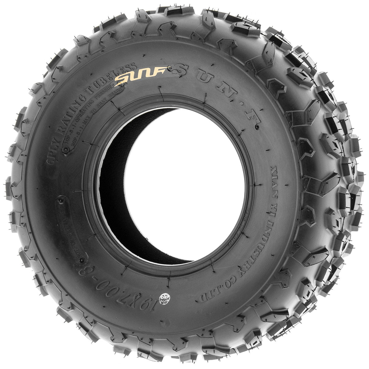 19x7-8 Knobby ATV & Go Kart Tires, Tubeless Pair of 2 O557875