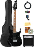 Black Short-Scale Electric Guitar Y4204