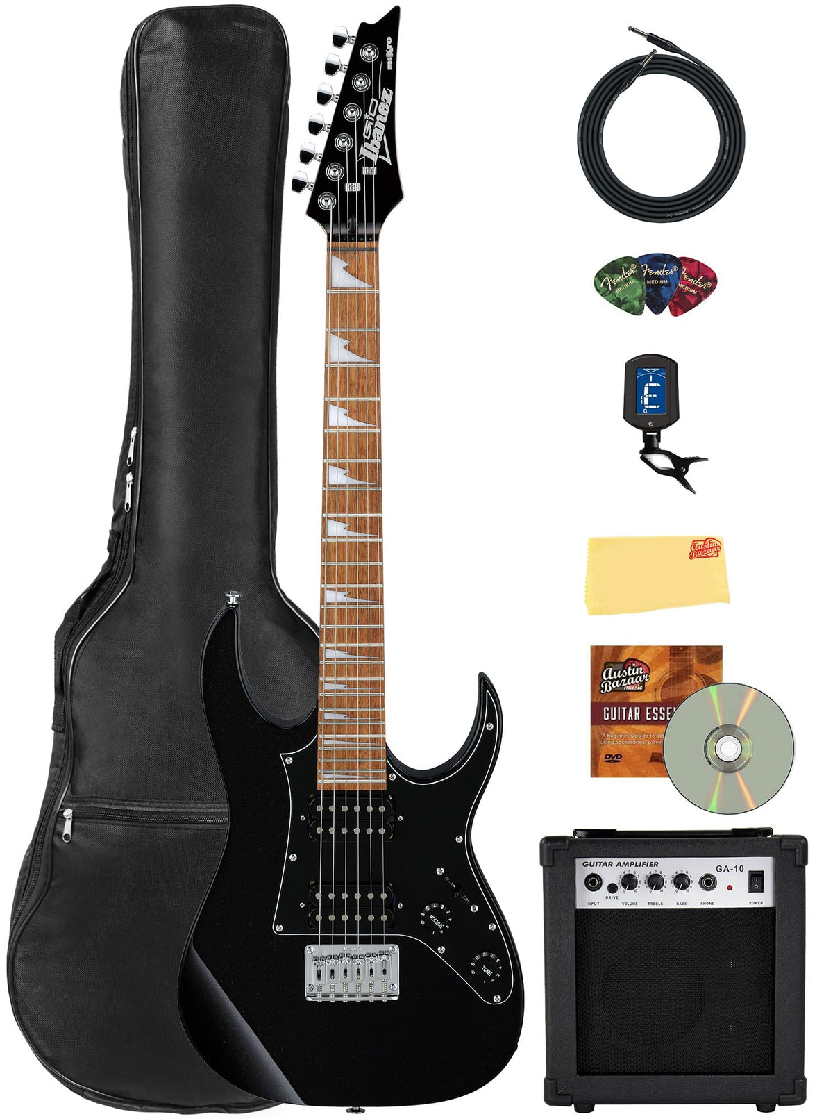 Black Short-Scale Electric Guitar Y4204