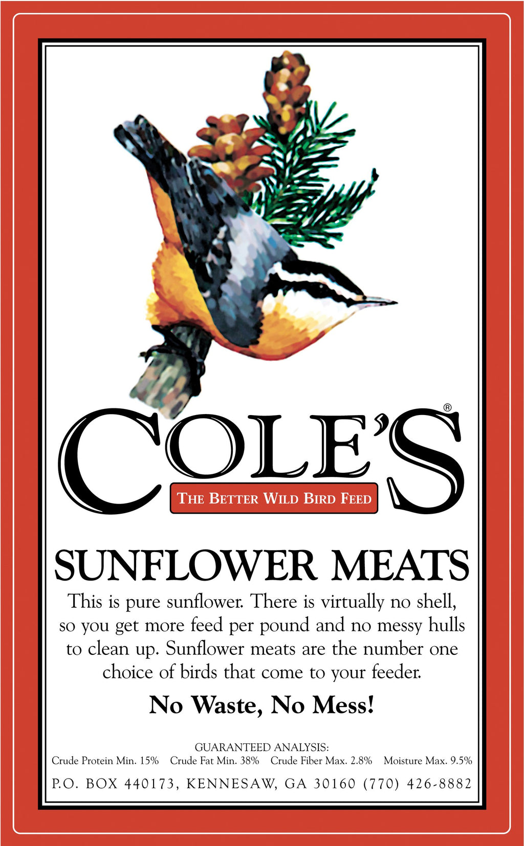 Sunflower Meats Bird Seed 20-Pound V2829