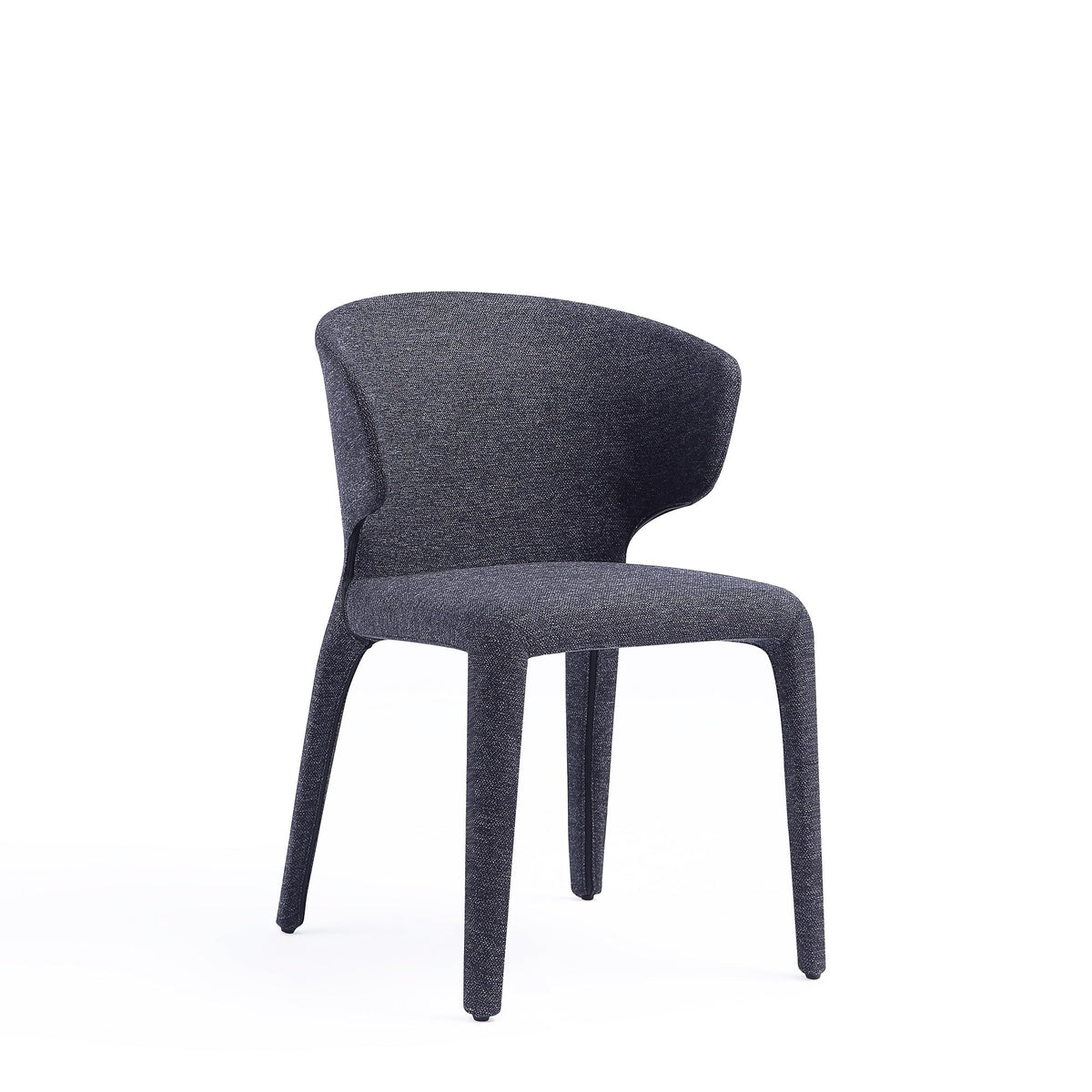 Black Upholstered Dining Chairs Set of 4 I483