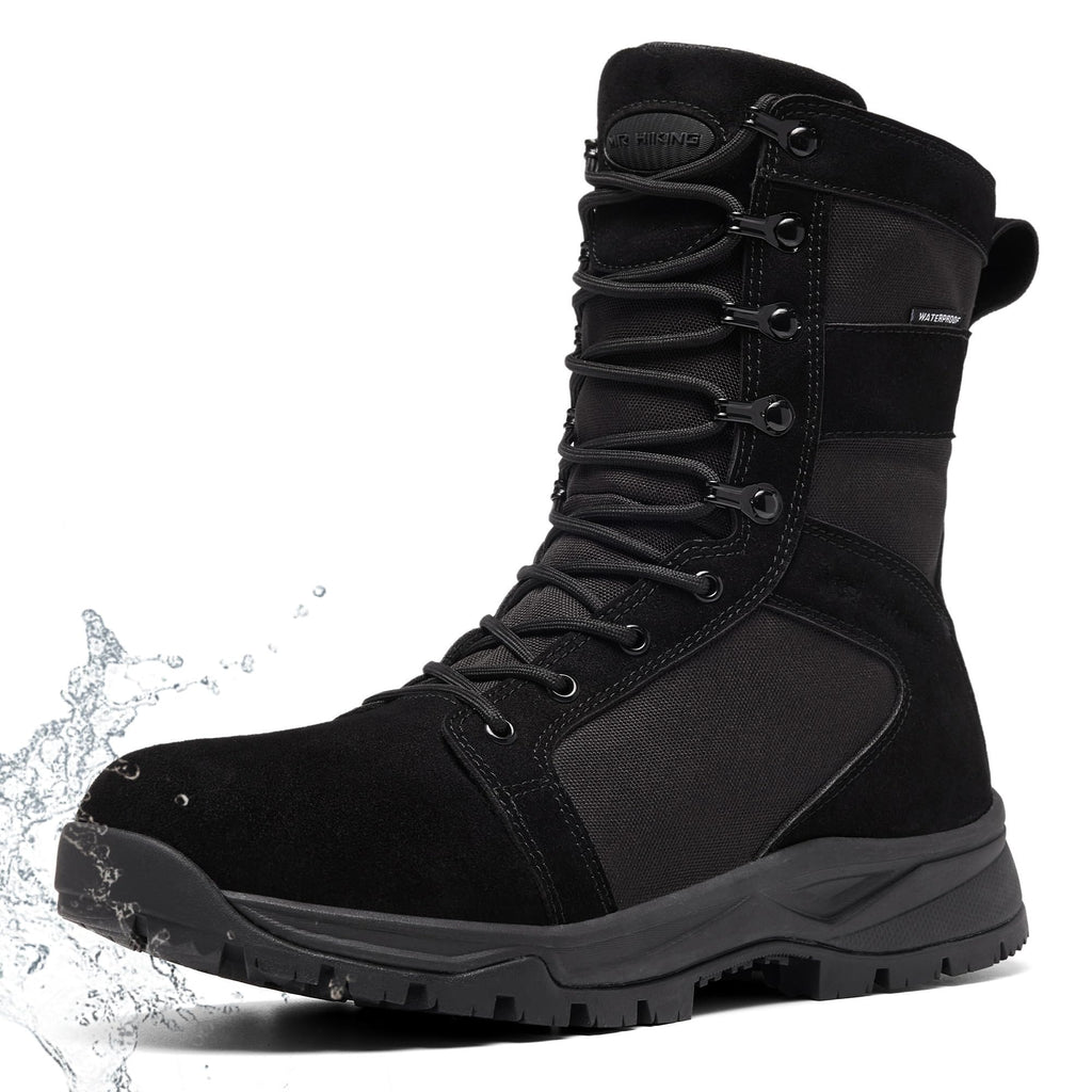 Men's Waterproof Non-Slip Suede 8 inch Tactical Boots K226395