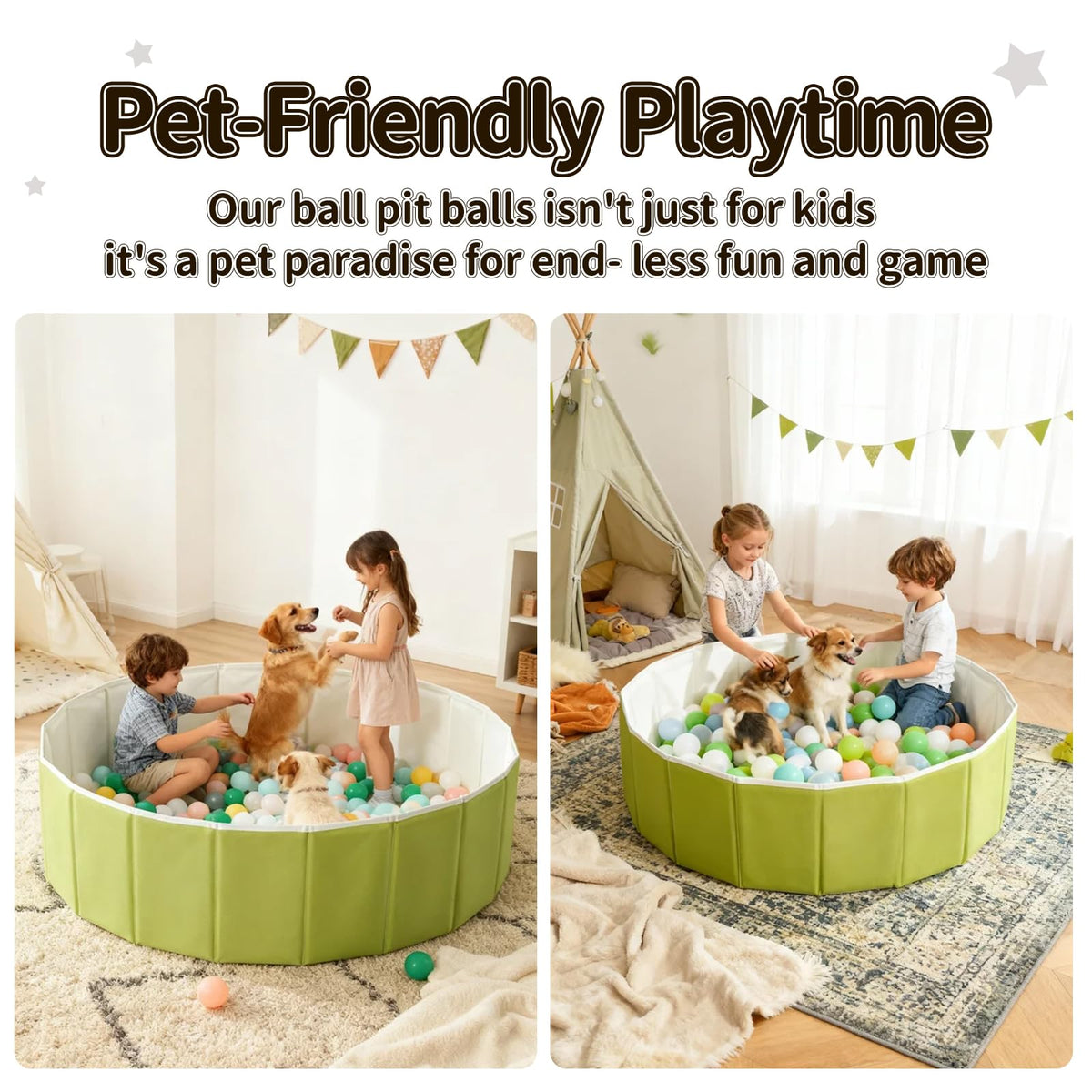 40 Inch Foldable Ball Pit with Storage Bag F864413