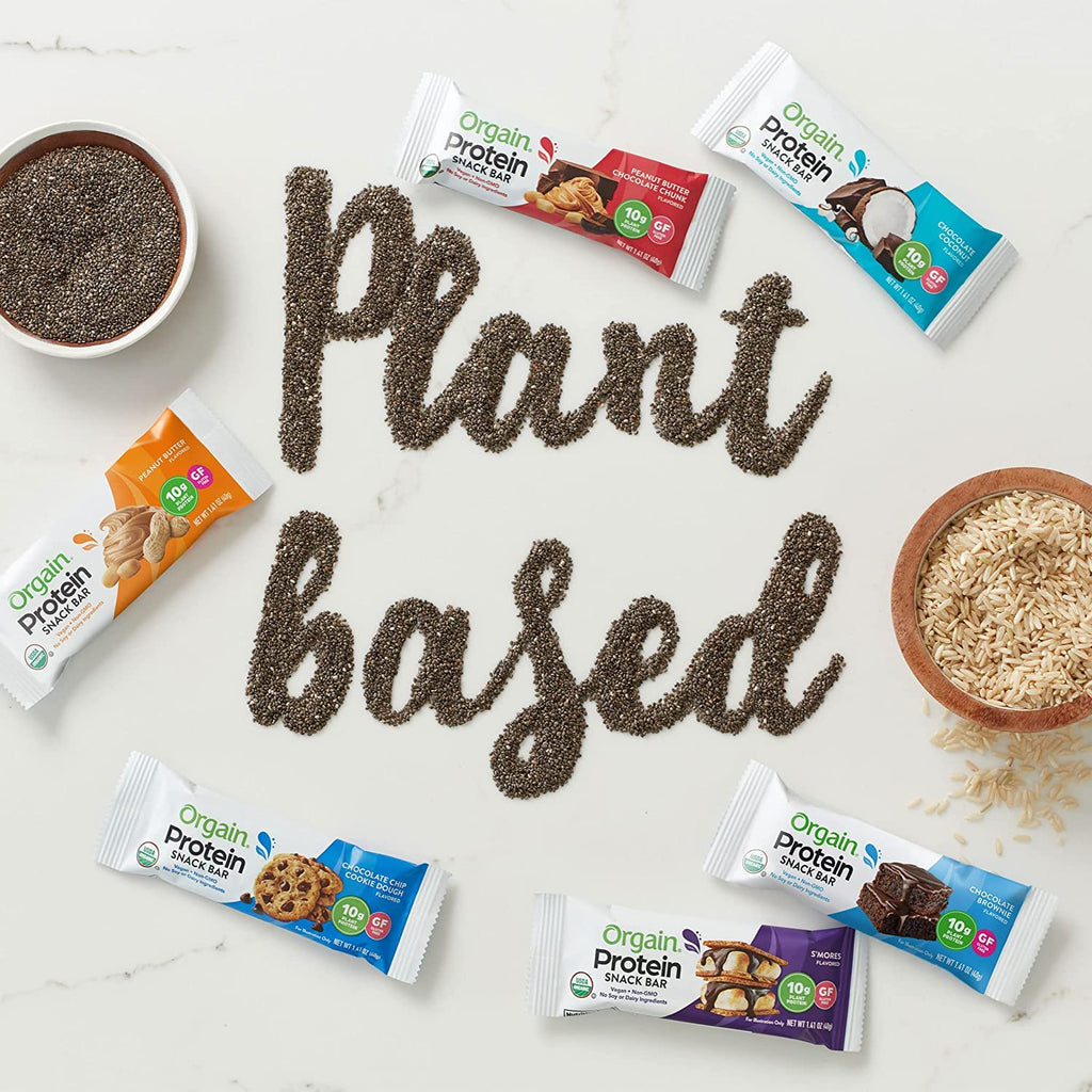 Organic Vegan Protein Powder and Protein Bars Bundle U193095