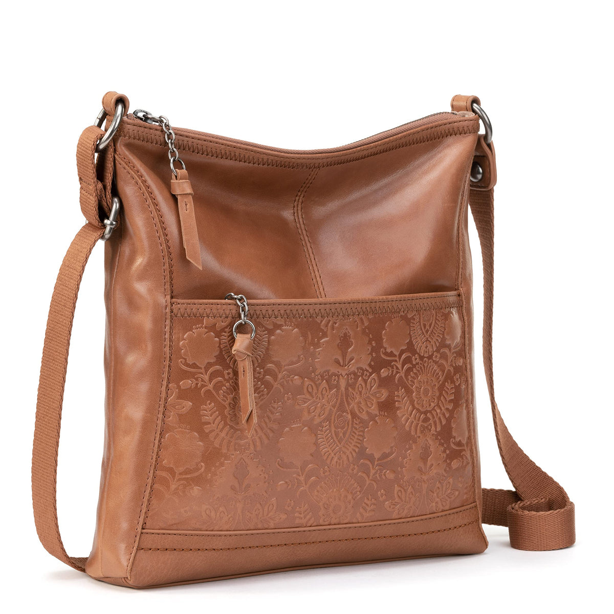 Leather Crossbody Purse with Zipper Closure N545450