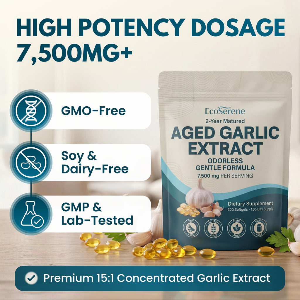 7500mg Aged Garlic Extract Softgels 300 Count Y34768