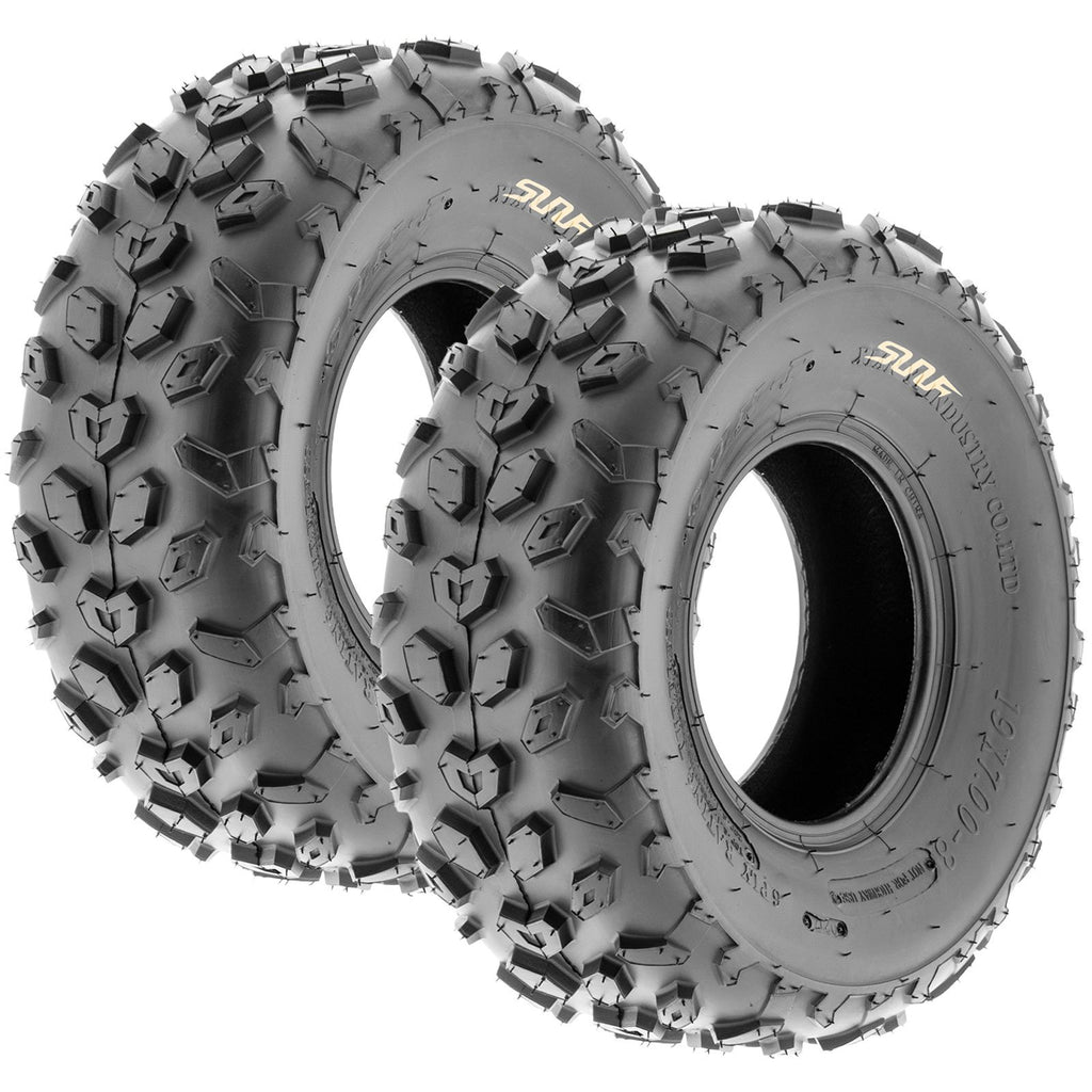 19x7-8 Knobby ATV & Go Kart Tires, Tubeless Pair of 2 O557875