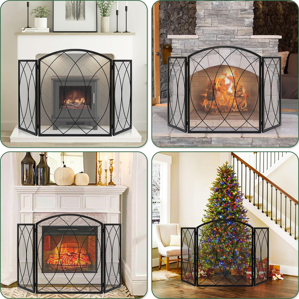 Wrought Iron Fireplace Screen T804015